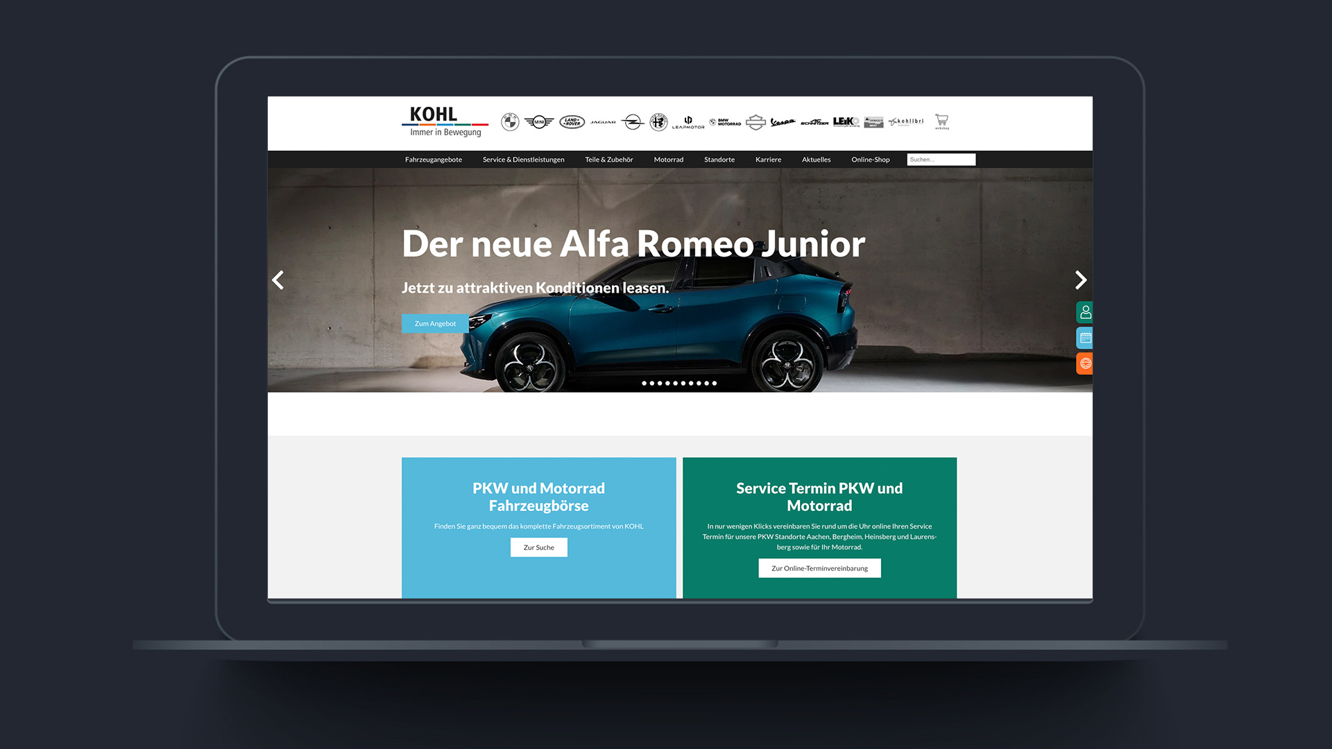 KOHL.de – So geht Website heute.